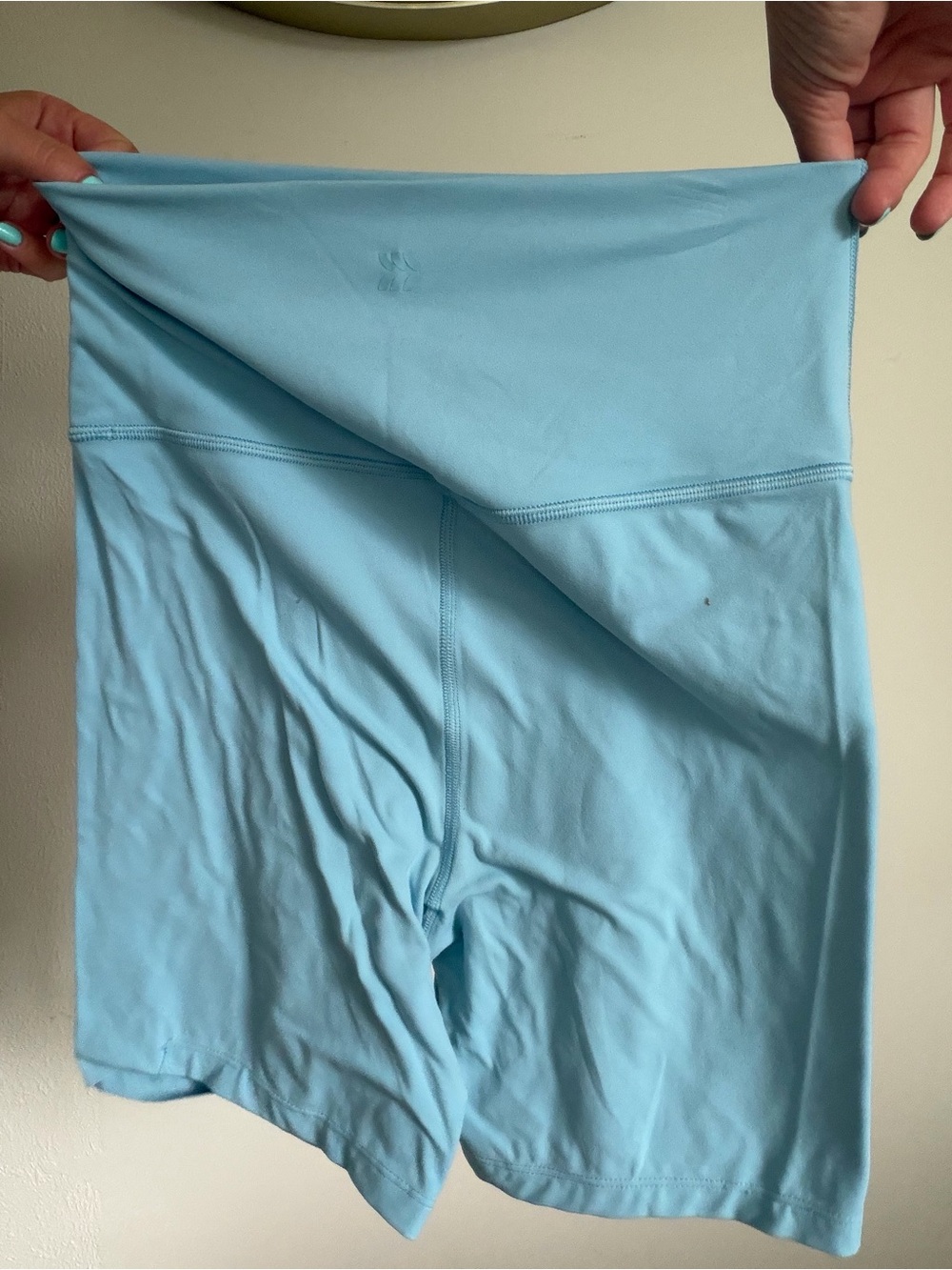 Target Light Blue Women’s High-Waist Bike Shorts